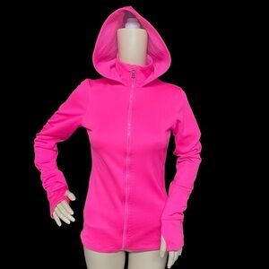 Under Armour Pink SM/P Cold Gear Performance Infrared Thermo Full Zip Hoodie EUC